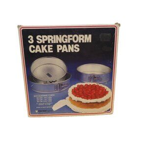 Fox Run Round Springform Pans Set of 3 piece set  8 1/2"/9 1/2" in/10 1/2" in